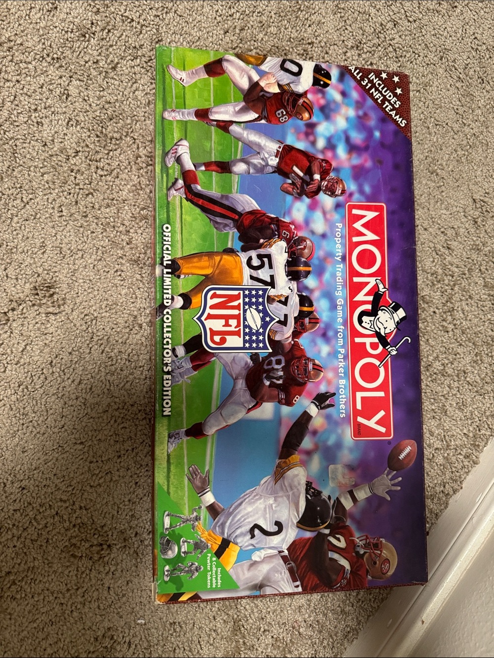 1998 NFL Collectors Edition Board Game - Purple/Green